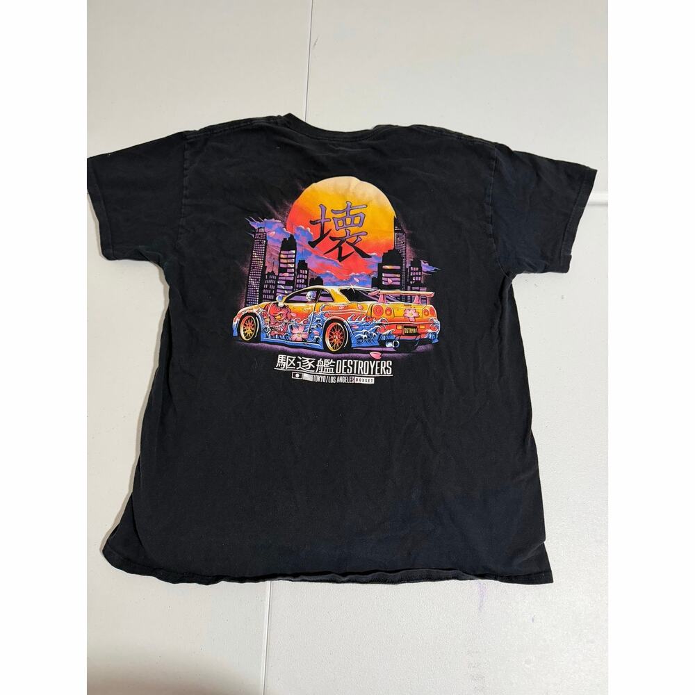 Boxset Destroyers Graphic T-Shirt Men’s Large Black Tokyo LA JDM Streetwear